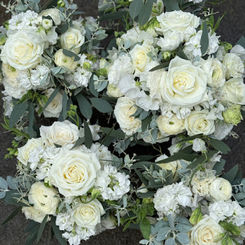 Bridal bouquet Natural Green and White